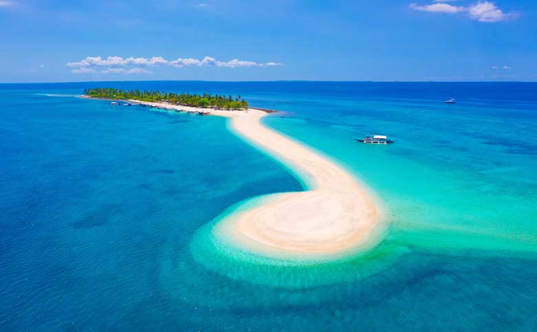 上空から眺めカランガマン島