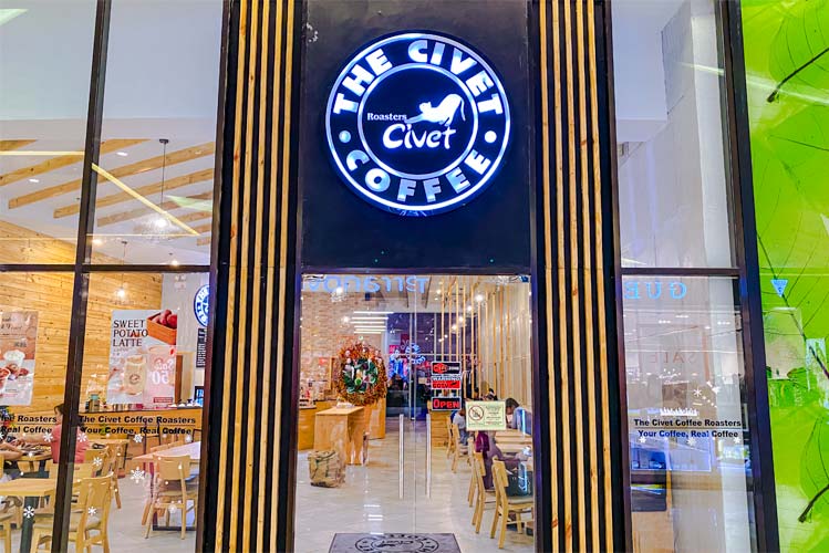 シベットコーヒーのエントランス