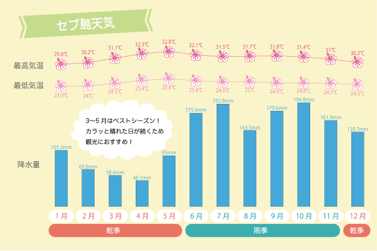 セブ島天気データ