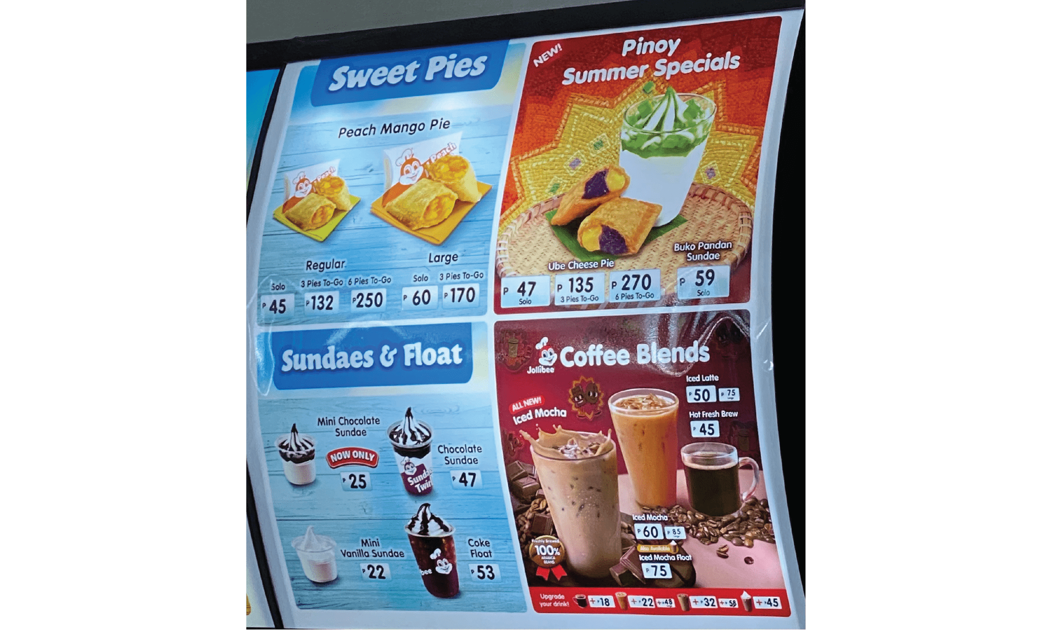 ジョリビーのメニュー3