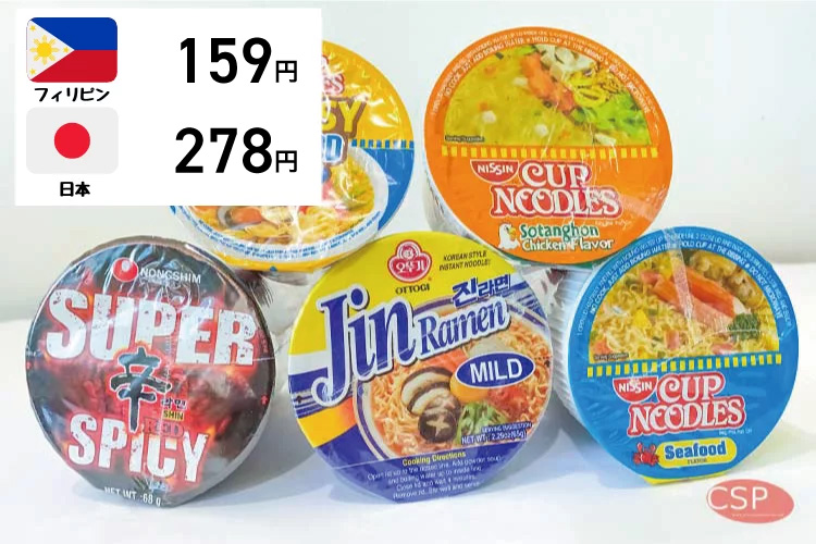 カップラーメン料金比較