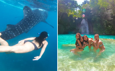 ジンベイザメ & カワサン滝ツアー