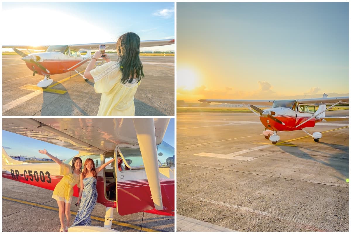 セブ島 セスナ サンセットフライトツアー