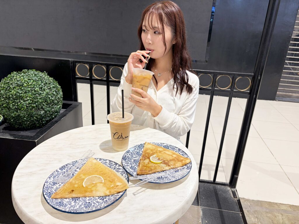 セブ島カフェ内は羽織ものが必要